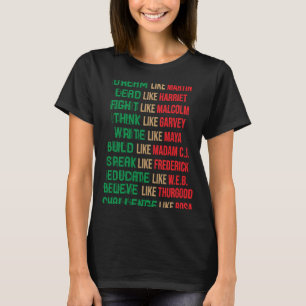 黒人歴史月間アフリカ系アメリカ人カントリーセレブ Tシャツ