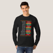 黒人歴史月間アフリカ系アメリカ人カントリーセレブ Tシャツ (正面フル)