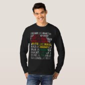 黒人歴史月間アフリカ系アメリカ人カントリーセレブ Tシャツ (正面フル)