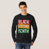 黒人歴史月間アフリカ系アメリカ人カントリーセレブ Tシャツ (正面フル)