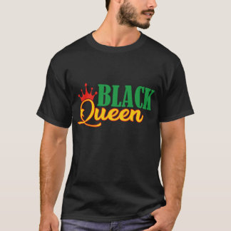 黒人歴史月間アフリカ系アメリカ人クイーン Tシャツ