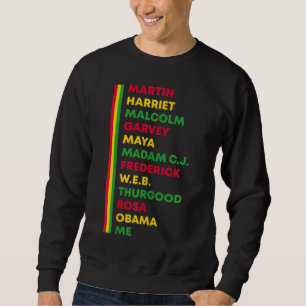 黒人歴史月間アフリカ系アメリカ人リーダーBHM E スウェットシャツ