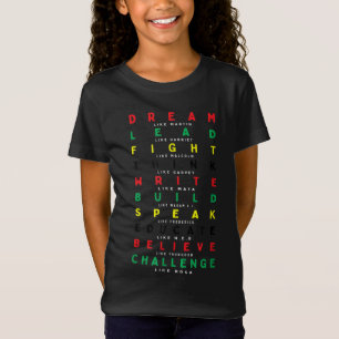 黒人歴史月間アフリカ系アメリカ人リーダーInspi Tシャツ