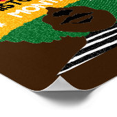 黒人歴史月間アフリカ系アメリカ人女性 ポスター (角)