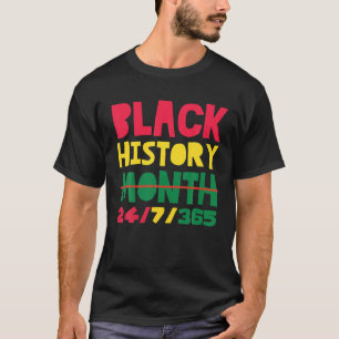 黒人歴史月間アフリカ系アメリカ人 Tシャツ
