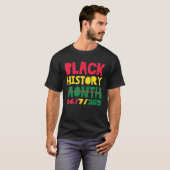 黒人歴史月間アフリカ系アメリカ人 Tシャツ (正面フル)