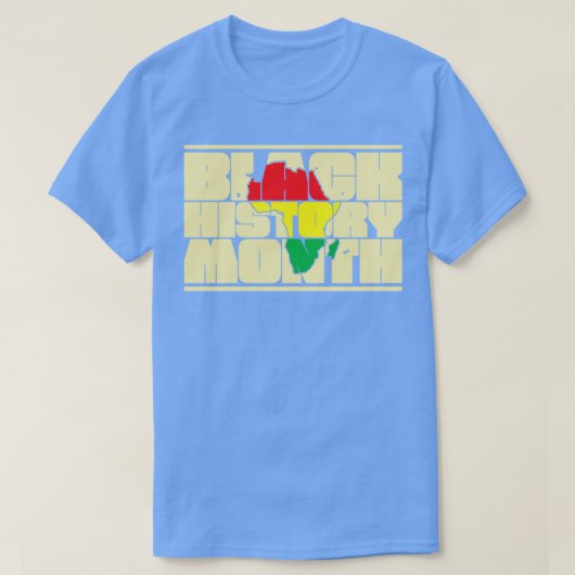 黒人歴史月間アフリカ系アメリカ人 Tシャツ (デザイン正面)