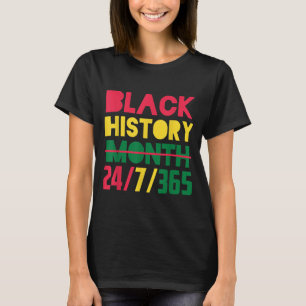 黒人歴史月間アフリカ系アメリカ人 Tシャツ