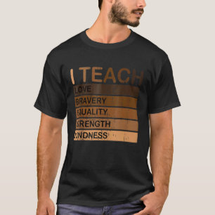 黒人歴史月間パジャマ ブラックを教えることをお祝いします Tシャツ