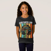 黒人歴史月間ブラックアフリカンアメリカン Tシャツ (正面フル)