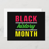 黒人歴史月間メラニン・アフリカ・アメリカン・ギフト ポストカード