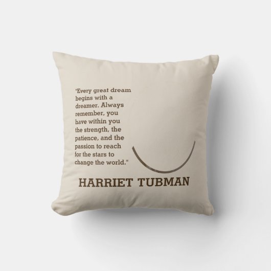 黒人歴史月間感動的HARRIET TUBMAN クッション (正面)
