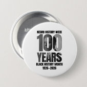 黒人歴史月間100周年 Negro+History+Week 缶バッジ (正面&裏面)