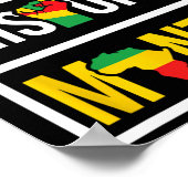 黒人歴史月間 – アフリカの公民権エンパワー ポスター (角)