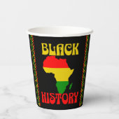 黒人歴史月間，アフリカ系アメリカ人 紙コップ (裏面)