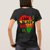 黒人歴史月間,アフリカ系アメリカ人 Tシャツ (裏面)