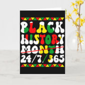 黒人歴史月間 アフロ メラニン 黒人女性 アフロ カード (黄色い花)