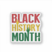 黒人歴史月間 シール (正面)