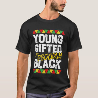黒人歴史月間 ヤング ギフテッド ブラック キッズ ボーイズ アフリカ系アメリカ人 Tシャツ