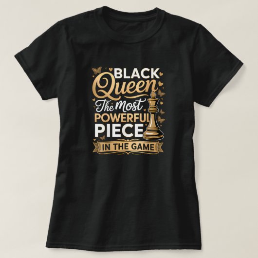 黒人歴史月間 強い女性を祝おう Tシャツ (デザイン正面)