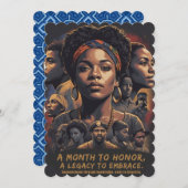 黒人歴史月間 招待状 (正面/裏面)