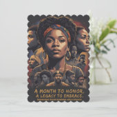 黒人歴史月間 招待状 (スタンド正面)