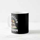 黒人歴史月間 教育は自由 コーヒーマグカップ (正面左)