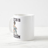 黒人歴史月間 教育は自由 教師 H コーヒーマグカップ (正面左)