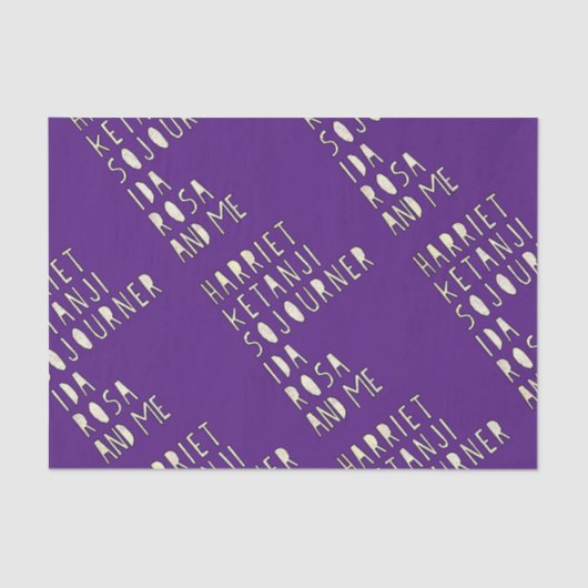 黒人歴史月間、有名な黒人女性リーダーたち 薄葉紙 (正面)
