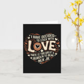 黒人歴史月間 私は愛を貫くことにした カード (黄色い花)