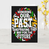 黒人歴史月間 過去への誇り T シャツ カード (黄色い花)