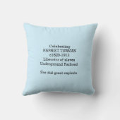 黒人歴史月間HARRIET TUBMAN クッション (裏面)