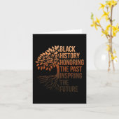 黒人歴史月顕彰過去インスパイアの未来 カード (黄色い花)