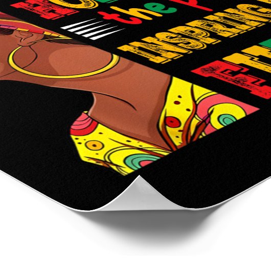 黒人歴史月顕彰過去インスパイアの未来 ポスター (角)