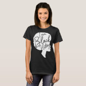 黒人歴史月黒人女性私は黒人歴史 Tシャツ (正面フル)