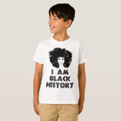 黒人歴史月黒人女性私は黒人歴史 Tシャツ (正面フル)
