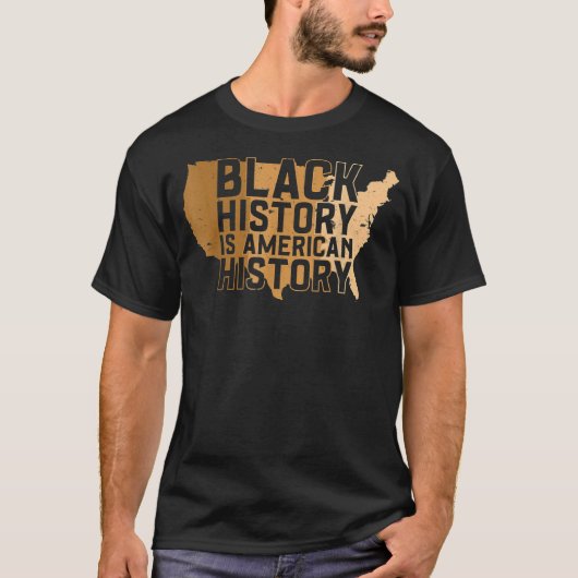 黒人歴史月黒人歴史はアメリカのHist Tシャツ (正面)