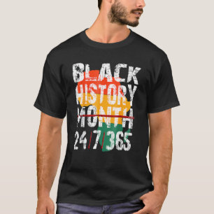 黒人歴史月247365アフリカ男性へ女性K Tシャツ