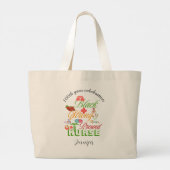 黒人歴史看護師100周年記念式典 ラージトートバッグ (裏面)