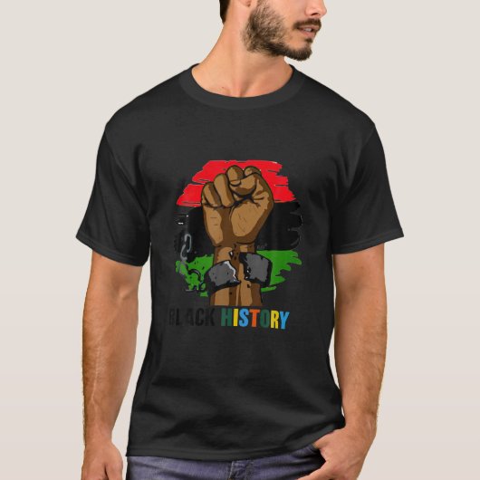 黒人歴史第1期女性男性 Tシャツ (正面)