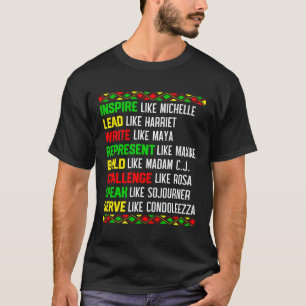 黒人歴史誇りを持ったアフリカ系アメリカ人の歴史月間 Tシャツ