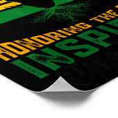 黒人歴史顕彰過去インスパイアの未来T ポスター (角)