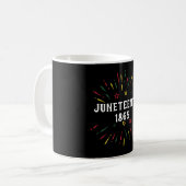 黒人歴史 アフリカ系アメリカ人 ジューンティーン 1865 コーヒーマグカップ (正面左)