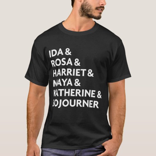 黒人歴史 – 感動的ヒストの黒人女性 Tシャツ (正面)