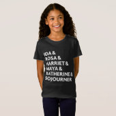 黒人歴史 – 感動的ヒストの黒人女性 Tシャツ (正面フル)