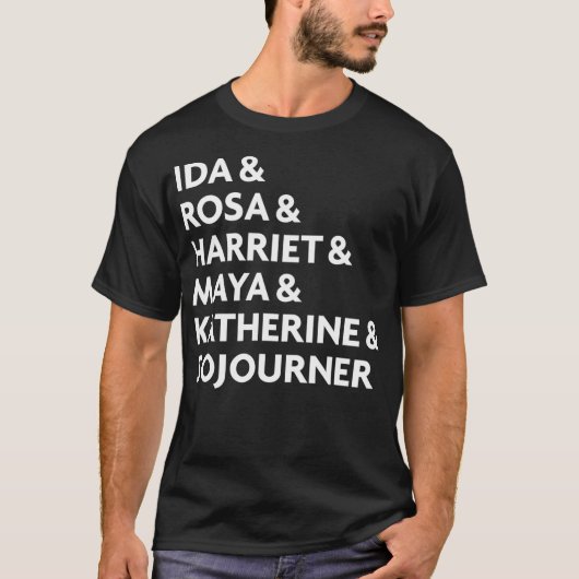 黒人歴感動的史ヒストの黒人女性 Tシャツ (正面)