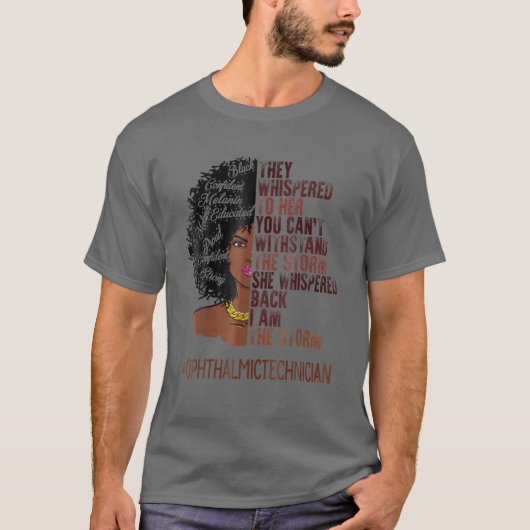 黒人歴月アフリカ女性アフロア1世 Tシャツ (正面)