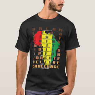 黒人歴月メラニンアフリカ系アメリカ人誇りを持った協会 Tシャツ