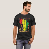 黒人歴月メラニンアフリカ系アメリカ人誇りを持った協会 Tシャツ (正面フル)