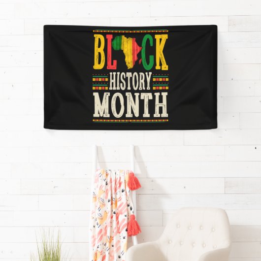 黒人歴2022年月メラニン黒人歴 横断幕 (インサイチュ)